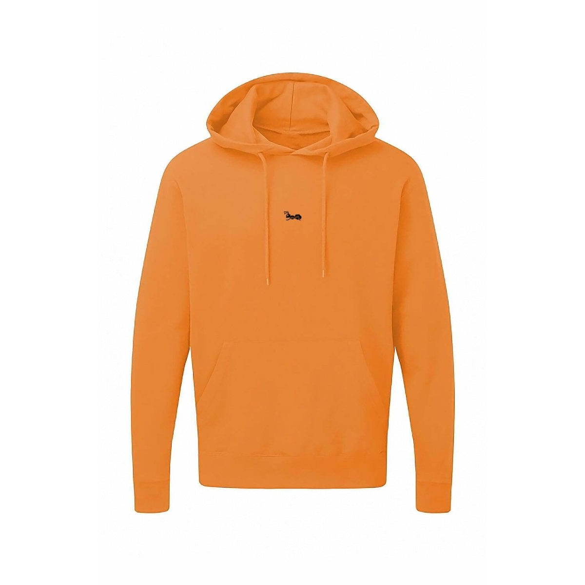 Herren Hoodie Kapuzenpullover mit Bauchtasche Sweatshirt Pullover Sweatjacke Langarm Bright Orange